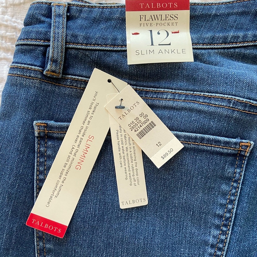 NWT TALBOTS SLIM ANKLE JEANS